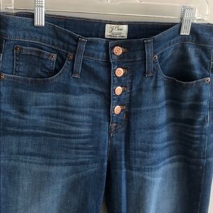 High-waisted J.Crew jeans with button fly